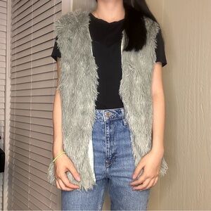 FASHION NOVA faux fur vest